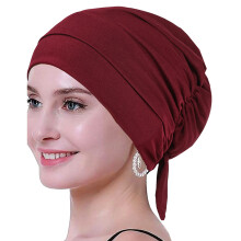 Couvre-chef respirant, foulard, casquette Hijab Turban-Bourgogne