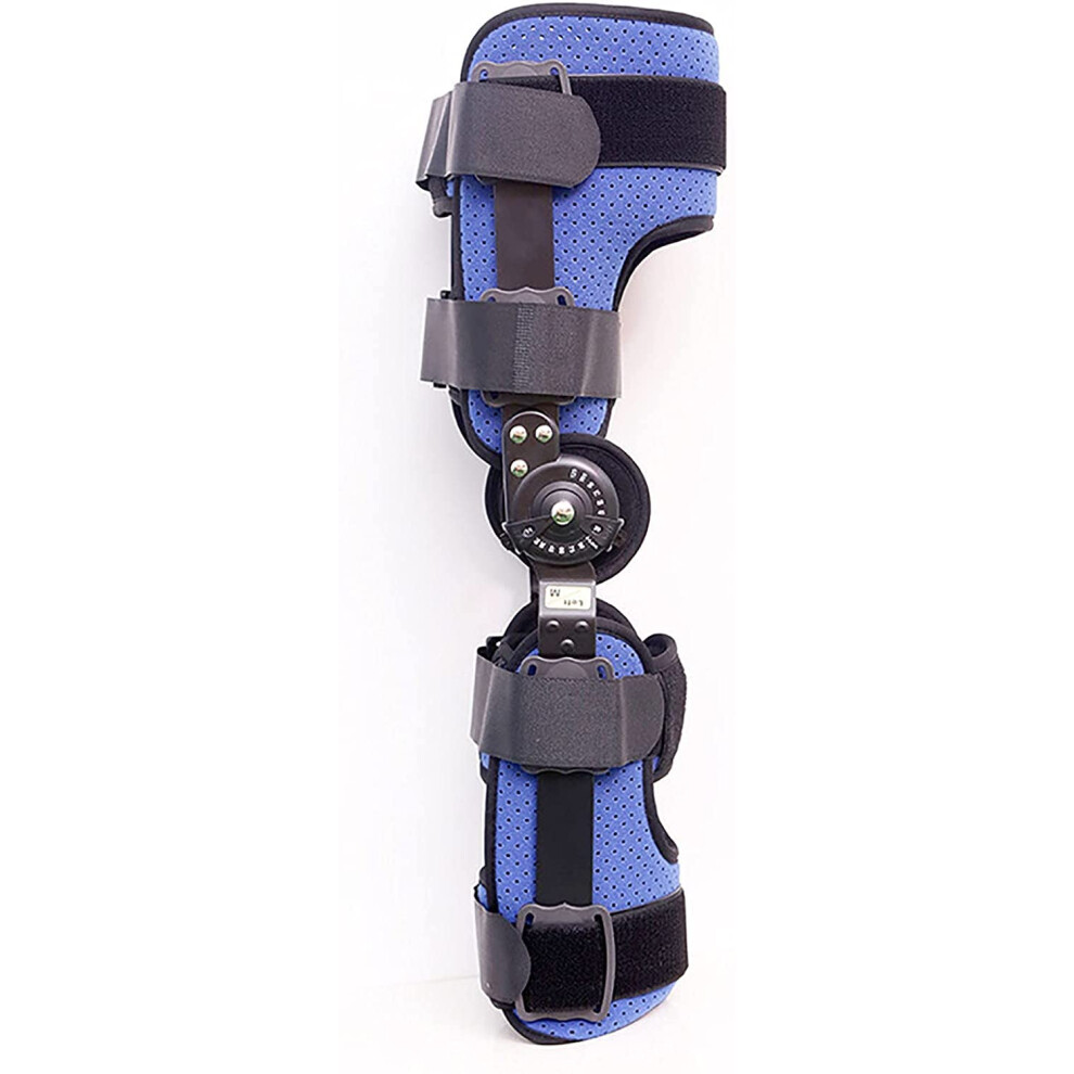 Foldable knee brace, adjustable immobilizer for arthritis, meniscus tear, postsurgery recovery â stabilizer for men and women, left M.