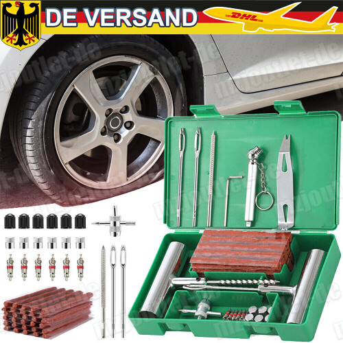 Kit de réparation de pneus robuste, facile à utiliser, intervention rapide pour les réparations d'urgence en déplacement, construction durable,