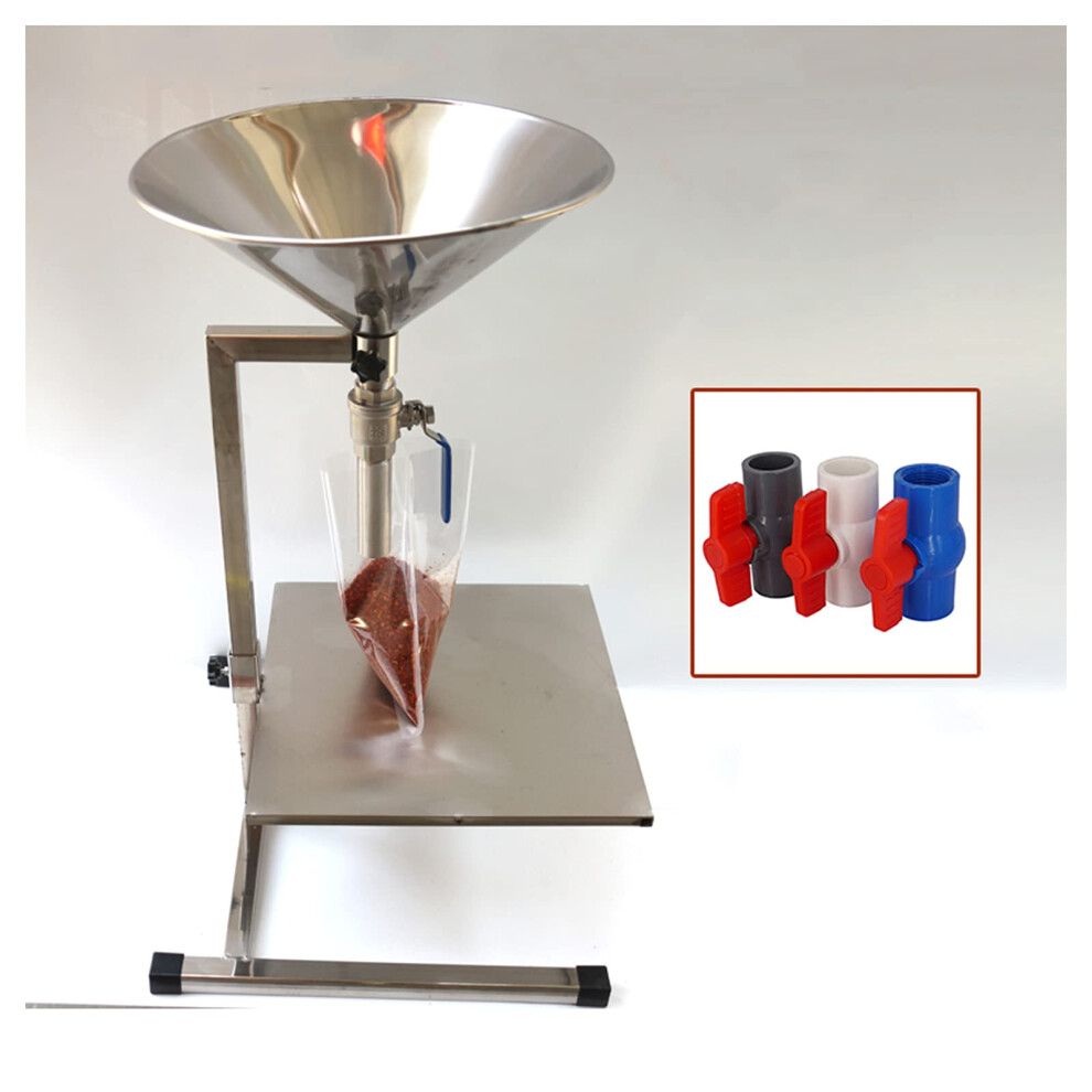 Stainless Steel Funnel Dispenser Adjustable Stand And Onoff Ball Valve (Output 27Mm) For Liquid And Dry Transfer Quality 9365049690775