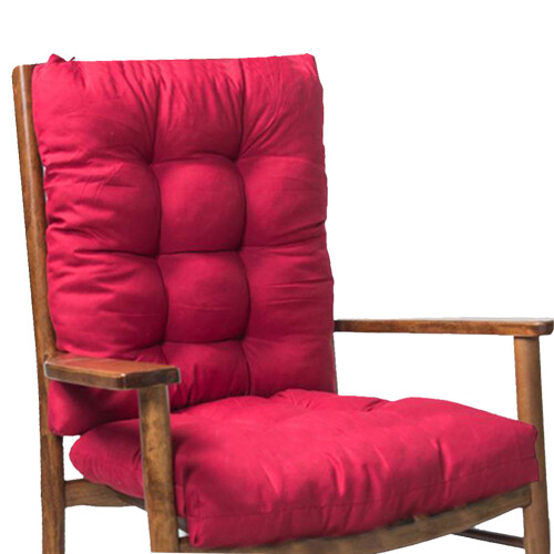 Conjunto de almofadas para cadeiras de jardim, resistentes ao desbotamento, antiderrapantes e com amarras. Assento e encosto acolchoados e