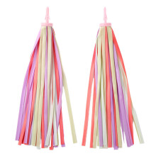 Colorful handlebar tassels for bicycles, scooters, tassels, rainbow colors, 2 pieces