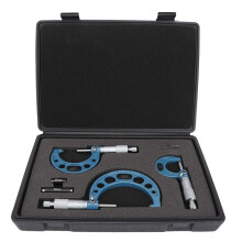 3PCS Micrometer, Bearing Steel Outside Diameter Micrometer, Wear Resistant Digital Micrometer, Manual Micrometer, Micrometer Gauge for Thickness