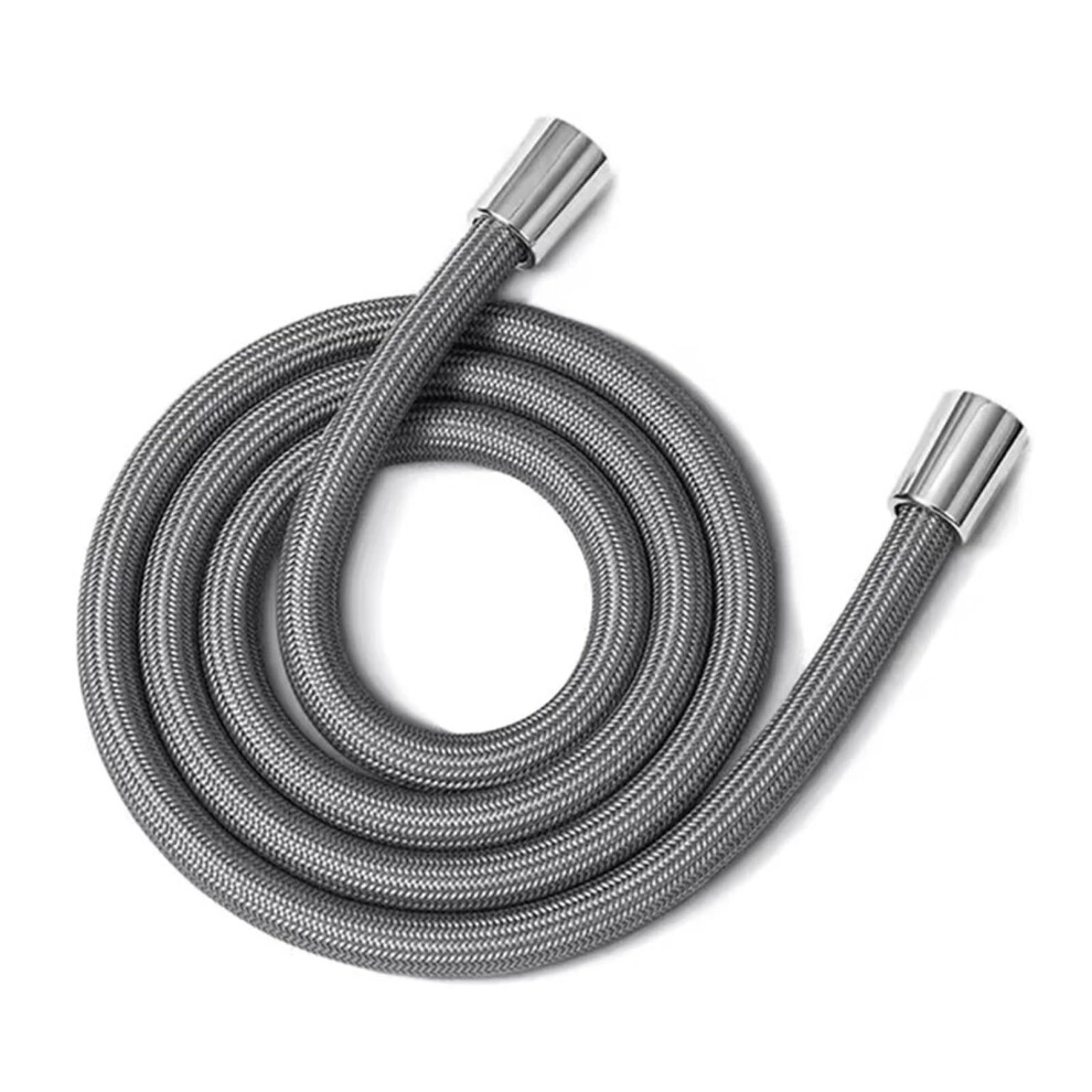 1.5/2.0 Meter Bathroom Nylon Pressure Smooth Shower Hose Flexible Handheld Anti Winding Gi/2 Universal Pipe Tube(Grau,2.0M) 2.0M Grau 9412369783660