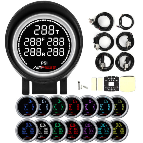 Ψηφιακός μετρητής Turbo Boost με οθόνη LED, μέτρηση πίεσης υψηλής ακρίβειας, παγκόσμιος 1