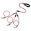 Double Dog Leash Coupler, Tangle , 360 Rotation, Two 2 Splitters, Heavy Duty Adjustable Bungee Reflective Wire 1