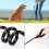 Double Dog Leash Coupler, Tangle , 360 Rotation, Two 2 Splitters, Heavy Duty Adjustable Bungee Reflective Wire 5
