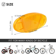 Luci per raggi di mountain bike, catarifrangenti decorativi per raggi di bicicletta per una maggiore visibilità durante la guida notturna,