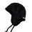 Bonnet à rayures en tricot lavable, facile-rayures noires 1