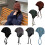 Bonnet à rayures en tricot lavable, facile-rayures noires 6