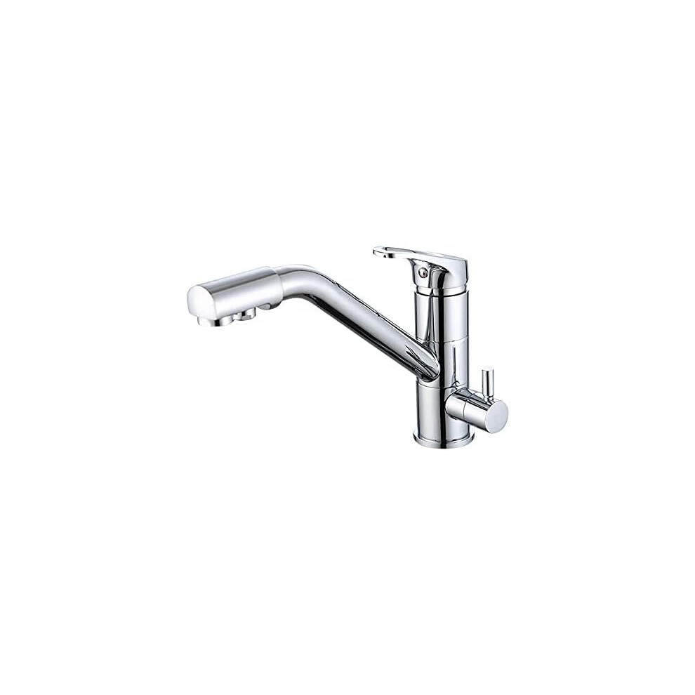 3Way Kitchen Faucet With Water Filter 360Degree Swivel Sink Mixer Faucet Chrome/Black 9426802203035