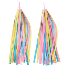 2 x Colorful Tassels for Outdoor Cyclist Scooter Bicycle Handlebar Colorful Tassels for Carrier Ref: 5411