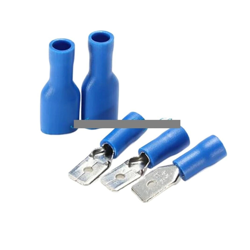 100Pcs 1614Awg Insulated Spade Crimp Wire Cable Connector Splice Terminal 50/Male 50/Female Kit Insulated Spade Connectors 9412369747181