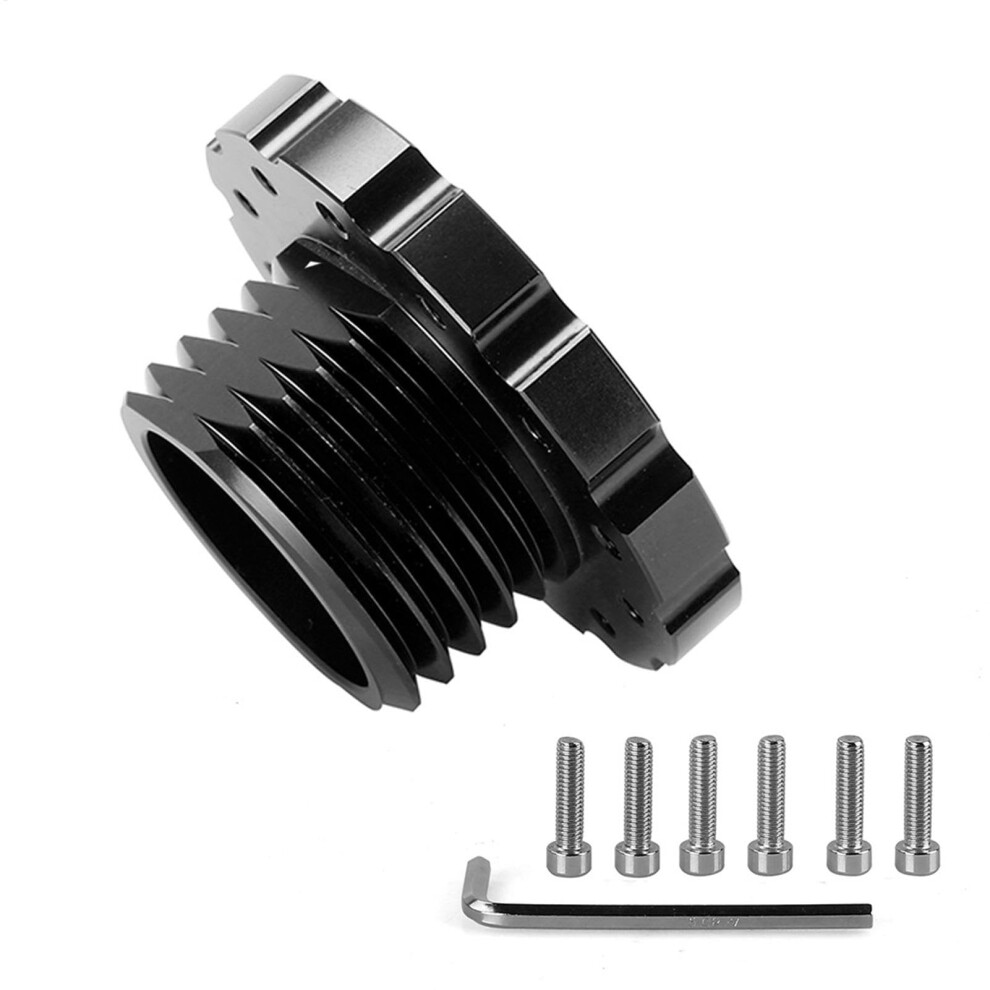 Steering Wheel Adapter Kit Aluminum Alloy Quick Release Hub For Enhanced Gaming Control Black 9412369797445