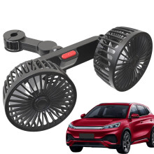 Car Seat Fans  Portable 3 Speeds Adjustable Cooling With 360 Rotation Double Heads