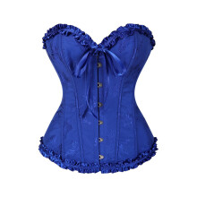 Comfortabele dagelijkse slijtage push-up bustier-koningsblauw L