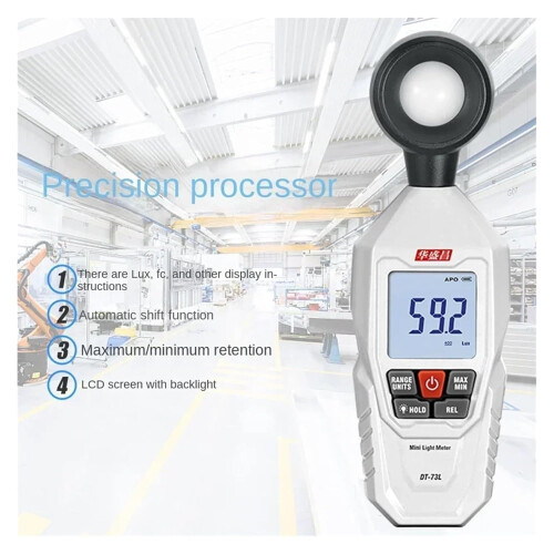 DT73L Mini Digital Illuminance Meter  Precision Photometric Lab Device 2