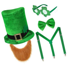 Weiche Stoff-Patricks-Day-Kopfbedeckung,-Satz
