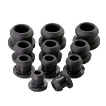 10Pcs 2.550.6mm Black Conical Snapon Silicone Rubber T Type Plug Blanking End Caps Tube Inserts Bung(A 5MM10PCS) A 5MM10PCS Black