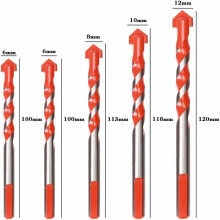 Triangle Shank Ceramic Drill Bits For Glazed Tile, Extra Long With Professional-Grade Carbide Tip, Ensuring Smooth And Precise Drilling In Various