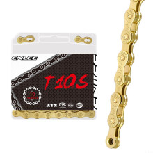 Weatherproof Design Anti Rust Mountain Bike Road Bike Chain, 10 Speed, Gold (10)