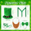 Weiche Stoff-Patricks-Day-Kopfbedeckung,-Satz 3