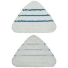 2Pcs Steam Mop Replacement Pads Triangle Washable Cloth Microfiber Steam Mop Pads Mop Head Pad Steam Mop Replacement Steam Cleaner Replacement Parts