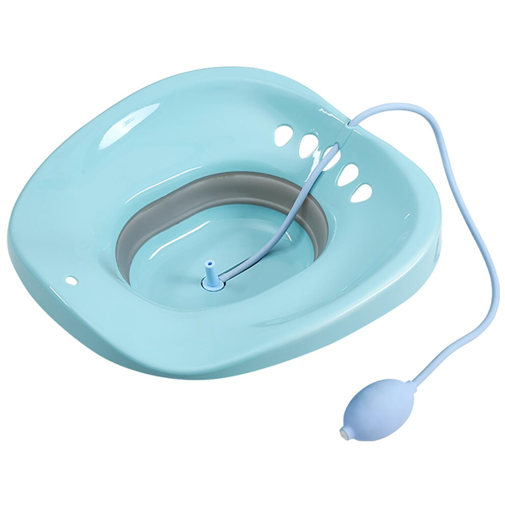 Foldable Sitz Bath For Toilet, Portable Sitz Bath Basin With Rinse, Foldable Hemorrhoid Sitz Bath, Toilet Steam Seat Bidet For Postpartum Care 9426802206401