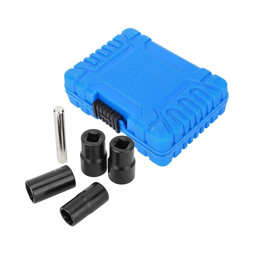 Heavy-Duty Twist Socket Set For Hex Head Fastener Extraction, Locking Lug Nut Remover Quickly & Efficiently Extract Damaged Or Worn Nuts, Spiral 9128293322263