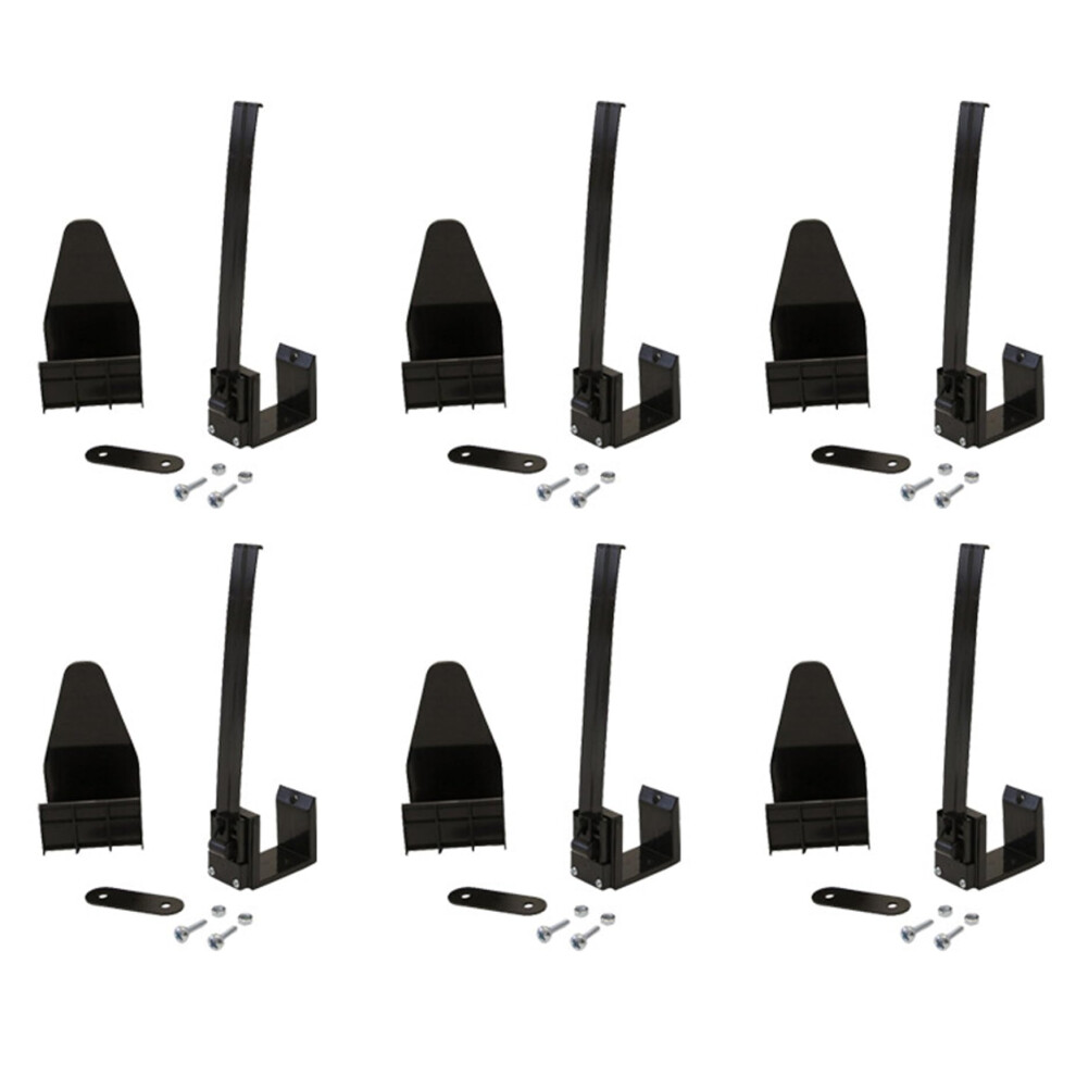 Garage Door Banner Clips 6Pcs Broken Garage Door Banner Clamps With Installation Accessories Nylon Installation Clips For Halloween, Christmas 9426802206678