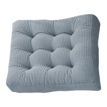 Oddychająca i wygodna poduszka na krzesło, pikowana, łatwa w pielęgnacji, do salonu, sypialni, balkonu, na zewnątrz (turkusowa, 22 x 22 cale)