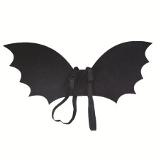 Halloween Cool Costume Props for Kids' Favor Up Play Clothing Accessories Fun Bat Costume for Kids, Black Wings, 05 Years