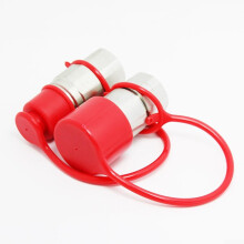 2 Sets Flat Dust for Hydraulic Quick Connectors PVC Protection for Clean Operation (1/4)