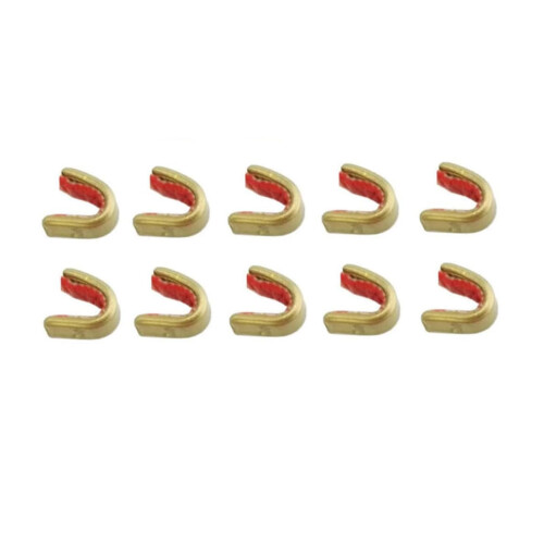 10 Pcs Bow and Arrow Positioning Buckles, D String Nocking Points Loop String Buckle Clip Protect Bowstring from Slipping and Wearing