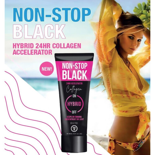 (250ml Tube) Power Tan Non-Stop Black Collagen 1