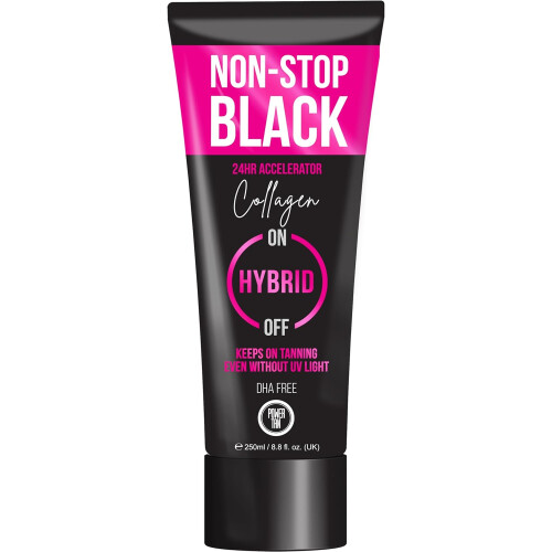 (250ml Tube) Power Tan Non-Stop Black Collagen