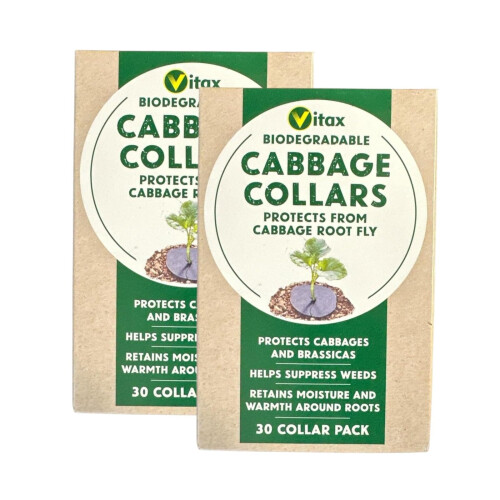 Vitax Vitax Cabbage Collars 30pcs x2 for Plant Protection