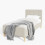 Ashbourne 90cm Single Fabric Bed Frame Natural 3