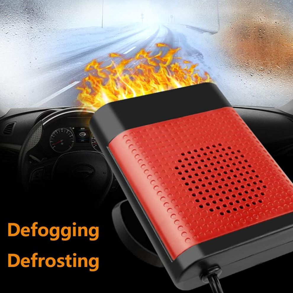 Compact 12V Portable Car Heater Year-Round Comfort, Fast Heating To Defrost Defog, Overheating Protection Intelligent Chip, Multi-Directional Airflow 9190834254715
