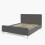 Ashbourne 150cm Kingsize 5ft Bed Frame Grey Fabric 4