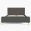 Ashbourne 150cm Kingsize 5ft Bed Frame Grey Fabric 5