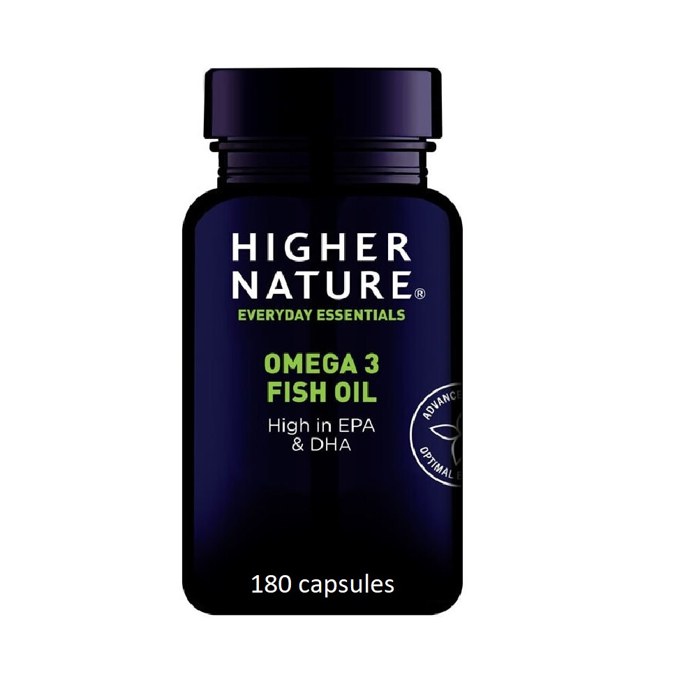 Higher Nature Omega 3 Fish Oil 180 Capsules