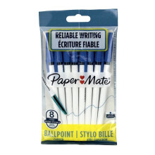 Paper Mate Blue Ballpoint Pens 8 Pack