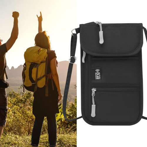 Passport Bags for Travel, AntiTheft Document Holder for Daily Commute 1