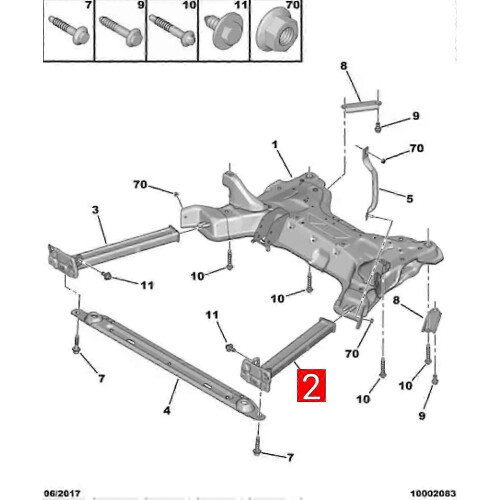 9677054980 9677054880 Car Parts Front Bracket Exte 2