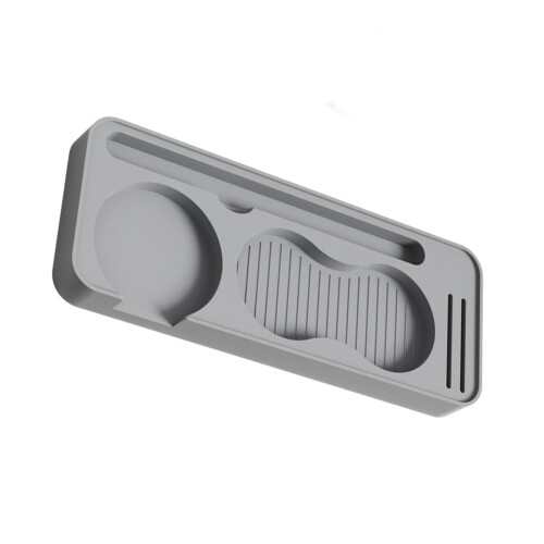 Heat Resistant Silicone Coffee Tamper Mats Nonslip Base-Gray