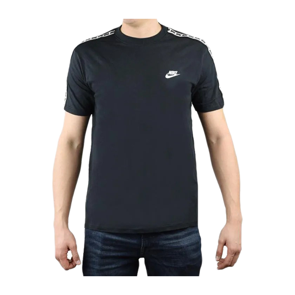 Nike Tape Repeat Tee Uk S Black