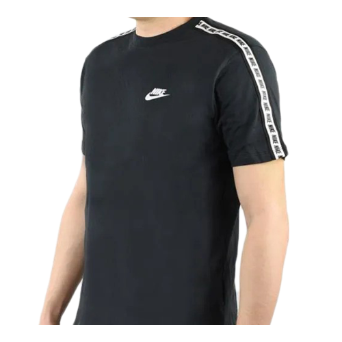 Nike Nike Tape Repeat Tee Black UK S 2
