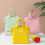 Macaron Colored Insulated Lunch Bag Large Capacity Oxford-Blue 5