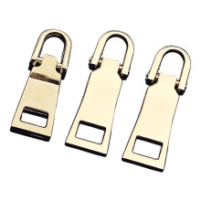 3PCS Detachable Metal Zippers Pulls Replacement Set For-gold